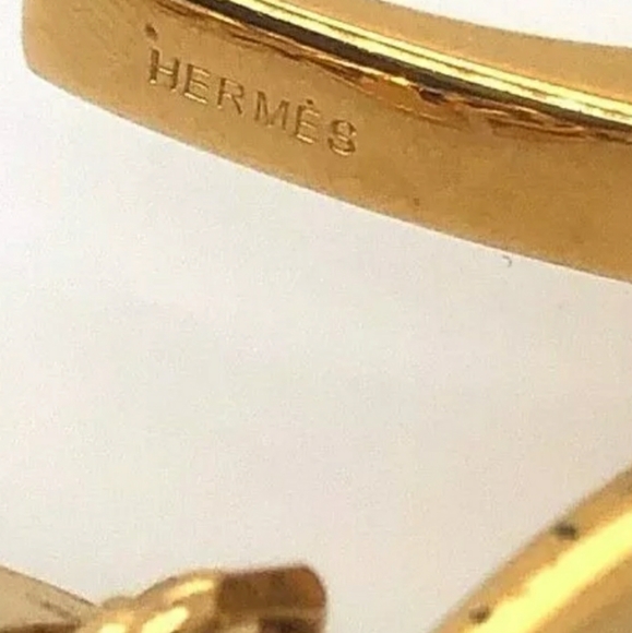 AUTHENTIC HERMES GOLD TONE KEYCHAIN ACCESSORY - Picture 7 of 8